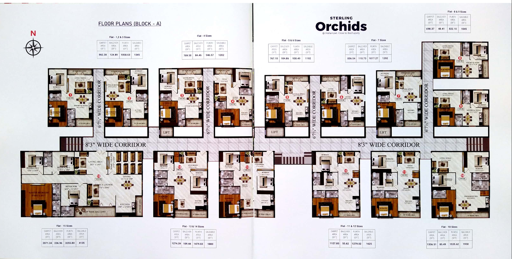 2 BHK Floor Plan